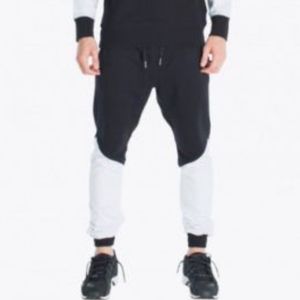 ZANEROBE MENS TRACKER TEAM SWEAT PANT BLACK WHITE